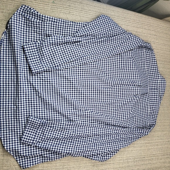 Ralph Lauren Shirt Mens 4XB Blue Check Long Sleeve Button Down Pony Logo Casual - Picture 7 of 8